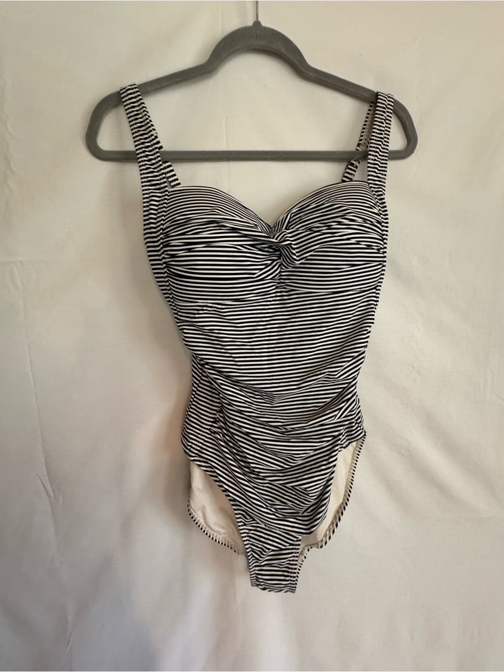 Nip/Tuck Swim Black & White Striped One-Piece